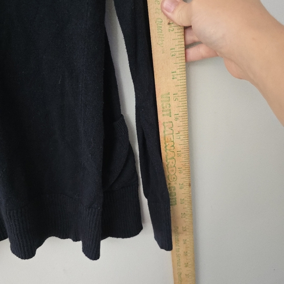 Hollister Sweater Womens Medium Navy Blue Pockets Mock Neck Preppy - Picture 8 of 9